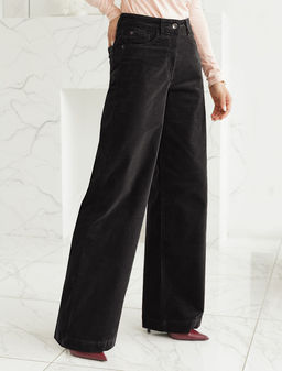 Брюки из эластичного микро-вельвета