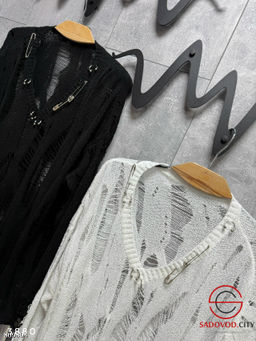 Рваный лонг с булавками - Bruno фото 2