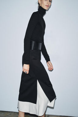 ZW COLLECTION CONTRAST SKIRT - Zara фото 4