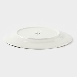 Тарелка обеденная Доляна «Малахитовая шкатулка», d=25 см, фарфор, зелёная