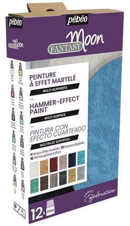 PEBEO Набор красок Fantasy Moon Исследование с фактурным эффектом 12 цв. х 20 мл 757441