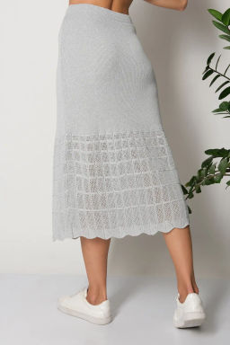 Юбка И 019/св.серый