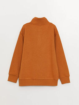 Rahat Kal?p Dik Yaka Bask?l? Erkek ?ocuk Sweatshirt - Waikiki фото 3