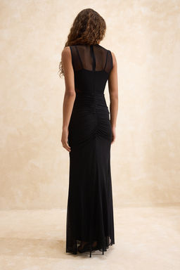 Siyah Orme Tul Astarl? Maxi Abiye & Mezuniyet Elbisesi TPRSS26AE00036 - Trendyolmilla фото 10