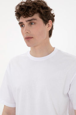 Erkek Bisiklet Yaka Beyaz Ti__rt Sepette S_rpriz _ndirim - U.s. polo assn фото 2