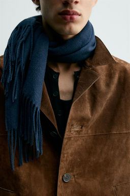 SUEDE LEATHER OVERSHIRT - Zara фото 6