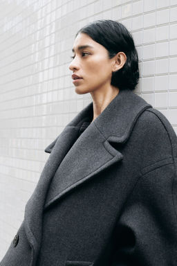 Abrigo en mezcla de lana - H&m фото 3