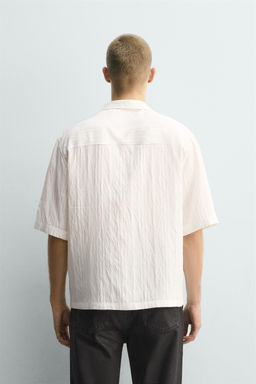 CAMISA JACQUARD RAYAS / Blanco - Zara фото 3