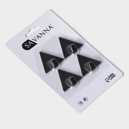 Крючки самоклеящиеся SAVANNA Black Loft, 4 шт., металл, грань 4 см, 43.91.5 см, чёрные  фото 6