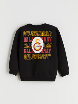 Bisiklet Yaka Galatasaray Bask?l? Erkek ?ocuk Sweatshirt