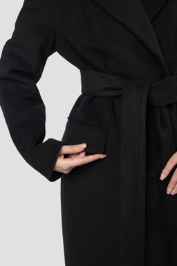 01-12173 Пальто женское демисезонное (пояс)