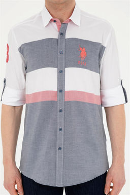 Мужская темно-синяя рубашка с длинным рукавом Неожиданная скидка в корзине - U.s. polo assn фото 6