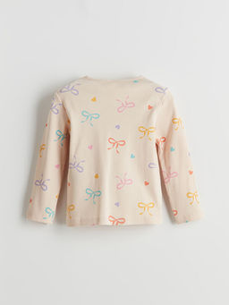 Bisiklet Yaka Kurdele Detayl? K?z ?ocuk Ti??rt