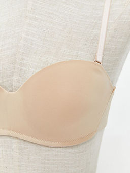 Balenli Dolgusuz D?z Straplez S?tyen 2li