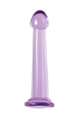 Нереалистичный фаллоимитатор TOYFA Basic Jelly Dildo S, TPE, фиолетовый, 15,5 см