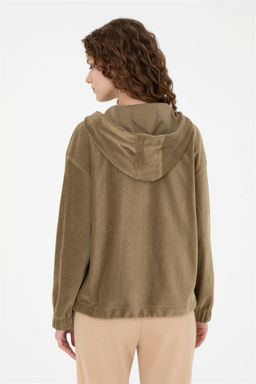 Женский свитшот цвета хаки - U.s. polo assn фото 5