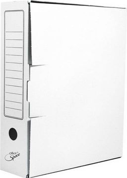 Накопитель документов, Лоток-коробка белая 100мм (A-GBL10C_1776, 178838, "OfficeSpace")