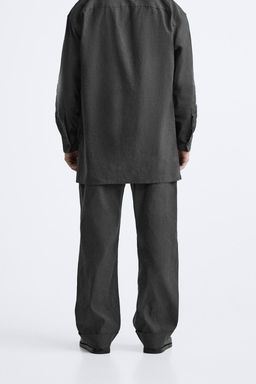 HEMP - COTTON TROUSERS - Zara фото 3