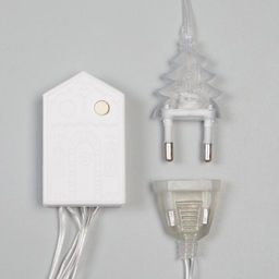 Гирлянда Бахрома 2.4?0.9 м с насадками Олень, IP20, прозрачная нить, 138 LED, свечение мульти, 8 режимов, 220 В - Luazon lighting фото 8
