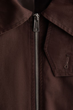 Chaqueta de sarga con cuello camisero - H&m фото 4
