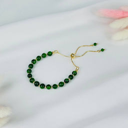 Браслет регулируемый из Хромдиопсида от 16 см