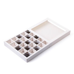 Коробка для 25 конфет, белая, 22×22×3.5 см