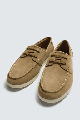 ZAPATO N?UTICO PIEL / Beige - Zara фото 2