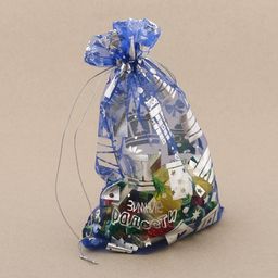 Цена за 20 шт. Мешочек подарочный органза Зимние радости, 16 24 см +/- 1.5 см - Дарите счастье фото 3