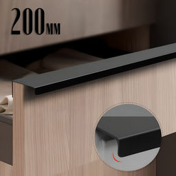 Цена за 2 шт. Ручка CAPPIO RT001BL, L=200 мм, м/о 160 мм, цвет черный