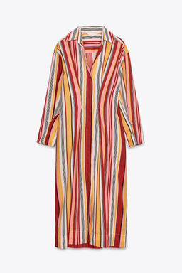 ZW COLLECTION STRIPED SHIRT DRESS - Zara фото 6