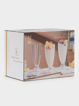 Набор стаканов Ice Cream, d=8 см, h=18.5 см, 320 мл, 6 шт., стекло, прозрачный