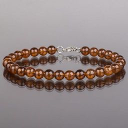 Браслет Гранат "Спессартин" на замке (Африка) 17,5 см