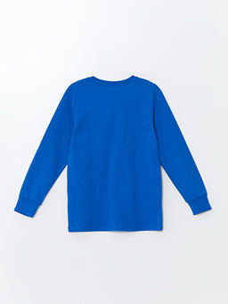 Bisiklet Yaka Bask?l? Erkek ?ocuk Pijama ?st