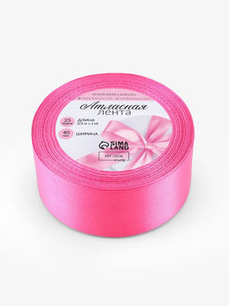 Цена за 2 шт. Лента атласная 40мм25±1ярд(23м±1м) СП розовый АУ