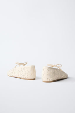 CROCHET BALLET FLATS - Zara фото 5
