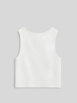 ACOOLA / Майка-топ детский для девочек Anis_top белый  фото 2