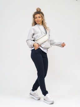 756 Брюки "Серо-синий"