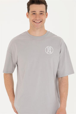 U. S. Polo Assn Мужская серая длинная футболка с круглым вырезом Неожиданная скидка в корзине - U.s. polo assn фото 3