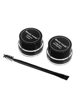 Beauty model Набор 2 в 1 подводка для глаз и тени для бровей водостойкие, тон 03