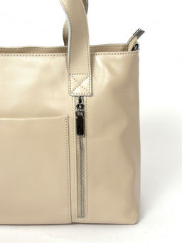 Сумка женская натуральная кожа RM-SH-8321, 1отд+карм/перег, плечевой ремень, бежевый SALE 261769 - Adelia фото 4