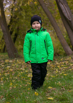 Комплект (куртка +брюки обл. на флисе со съемными бретелями), дошкольн.1 сл. ткань:мембрана, подкл.курт.: х/б. Брюки -флис