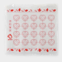 Коврик для выпечки армированный Доляна Макарун, силикон, 29.3?26 см, белый фото 6