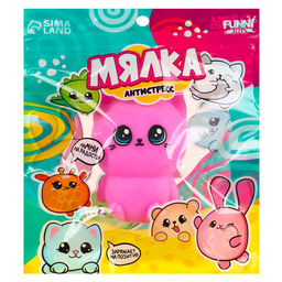 Антистресс сквиш мялка Funny toys «Котик», с пастой, в пакете