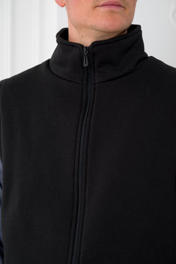 Жилет мужской из футера 3-х нитка черный - Амадэль фото 5