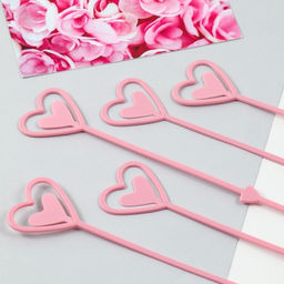 Цена за 80 шт. Держатель для открытки букет Персиковый, 34см - Дарите счастье фото 2