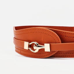 Ремень женский, ширина 6 см, на резинке, пряжка металл, цвет рыжий - Simaland фото 2