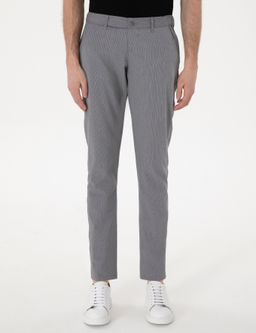 Gri Slim Fit Gofre Kanvas Pantolon - Pierre cardin фото 2
