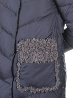 8115 GRAY/PURPLE Пальто зимнее женское Jarius - Fashion фото 4