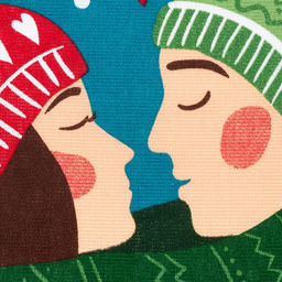 Кухонный набор полотенец Доляна Merry catmas 35х60 см-2шт., 100% хлопок, 160 г/м2 707  фото 5