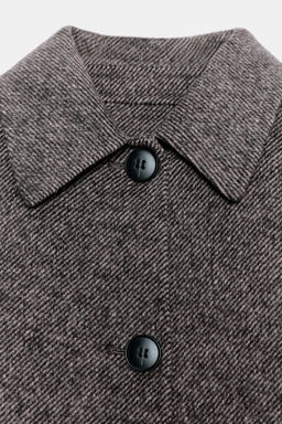 HERRINGBONE SHORT COAT - Zara фото 8
